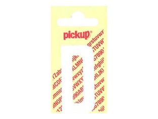 Pickup - Étiquette autocollante - 90 mm - Lettre D - blanc mat