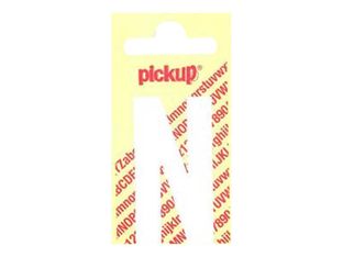 Pickup - Étiquette autocollante - 90 mm - Lettre N - blanc mat