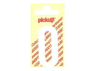 Pickup - Étiquette autocollante - 90 mm - Lettre O - blanc mat