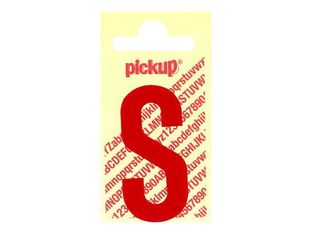 Pickup - Étiquette autocollante - 90 mm - Lettre S - rouge brillant