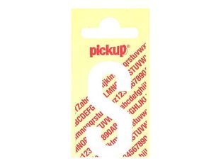 Pickup - Étiquette autocollante - 150 mm - Lettre S - blanc mat