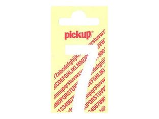 Pickup - Étiquette autocollante - 150 mm - Chiffre 7 - blanc mat