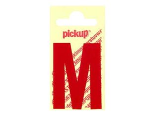 Pickup - Étiquette autocollante - 150 mm - Lettre M - rouge brillant