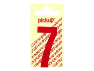 Pickup - Étiquette autocollante - 150 mm - Chiffre 7 - rouge brillant