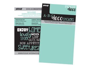 Pickup Déco Maud - Étiquette autocollante 60 mm - Lettre U - noir