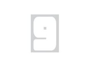 Pickup Déco Anna - Étiquette autocollante 60 mm - Chiffre 9 - blanc