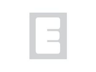 Pickup Déco Anna - Étiquette autocollante 60 mm - Lettre E - blanc