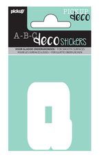 Pickup Déco Anna - Étiquette autocollante 60 mm - Lettre Q - blanc