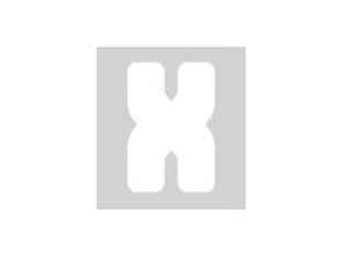 Pickup Déco Anna - Étiquette autocollante 60 mm - Lettre X - blanc