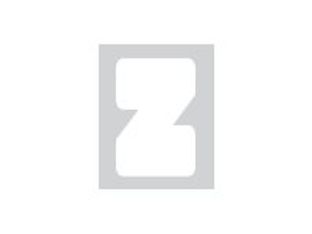 Pickup Déco Anna - Étiquette autocollante 60 mm - Lettre Z - blanc