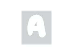 Pickup Déco Emma - Étiquette autocollante 70 mm - Lettre A - blanc