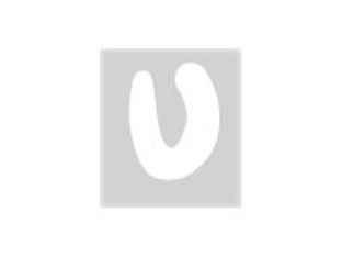 Pickup Déco Emma - Étiquette autocollante 70 mm - Lettre U - blanc