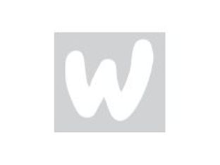 Pickup Déco Emma - Étiquette autocollante 70 mm - Lettre W - blanc