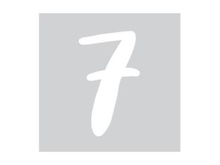 Pickup Déco Zoé - Étiquette autocollante 110 mm - Chiffre 7 - blanc