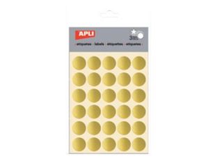Apli - 3 feuilles gommettes - or