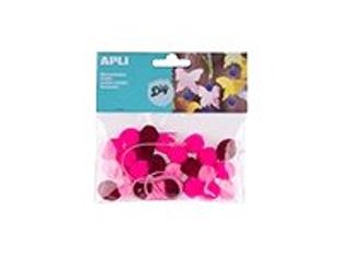 Apli - 25 Forme à décorer - modèle pompons -  rose 