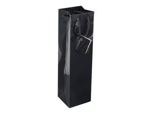 20 Sacs cadeau pour bouteille - 10 cm x 9 cm x 38 cm - noir