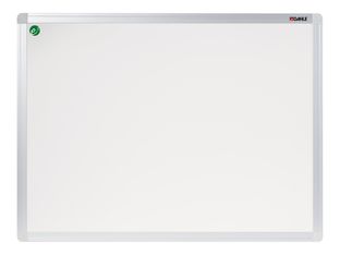 DAHLE - Tableau blanc émaillé 100 x 200 cm - magnétique - cadre alu renforcé