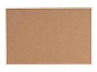DAHLE - Tableau d'affichage en liège naturel 60 x 90 cm - cadre en bois