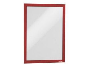 Durable Duraframe - Cadre d'affichage adhésif - A4 - rouge