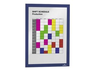 Durable Duraframe - Cadre d'affichage adhésif - A4 - bleu