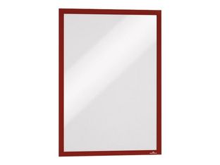 Durable Duraframe - 2 Cadres d'affichage adhésif - A3 - rouge