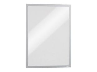 Durable Duraframe Magnetic - 5 Cadres d'affichage magnétiques - A3 - argent - pour surfaces métalliques