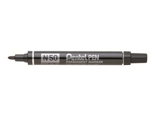 Pentel PEN N50 - Pack de 36 marqueurs permanents - pointe ogive - noir