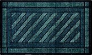 Tapis picots caoutchouc flocké - 40 x 70 cm - gris