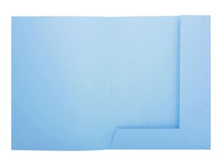 Exacompta Super 210 - 50 Chemises 2 rabats - 210 gr - bleu clair