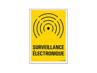Pickup - Plaque de signalisation - 230 x 330 mm - surveillance électronique
