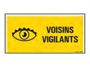 Pickup - Panneau de signalisation - 300 x 150 mm - Voisins vigilants