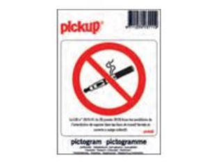 Pickup - Pictogramme - Interdiction de vapoter - 100 x 100 mm