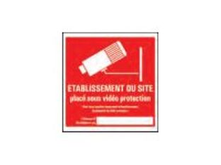 Pickup - Pictogramme - Site sous vidéoprotection - 150 x 150 mm
