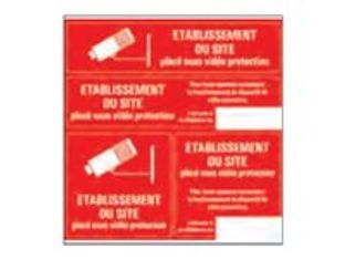 Pickup - Pictogramme - Site sous vidéoprotection - 4 autocollants 15 x 15 cm