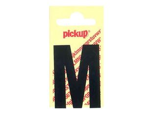 Pickup - Étiquette autocollante - 90 mm - Lettre M - noir mat