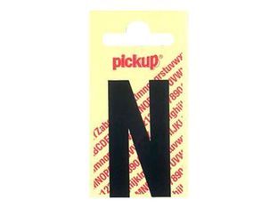 Pickup - Étiquette autocollante - 90 mm - Lettre N - noir mat