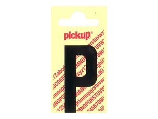 Pickup - Étiquette autocollante - 150 mm - Lettre P - noir mat