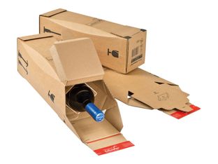 Boite d'expédition 1 bouteille ColomPac® 74 x 74 x 305 mm