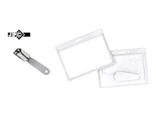 Wonday - 50 porte-badges - pour 86 x 54 mm - clip