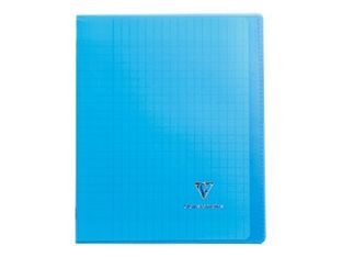 Clairefontaine Koverbook - Cahier polypro 17 x 22 cm - 48 pages - grands carreaux (Seyes) - disponible dans différentes couleurs