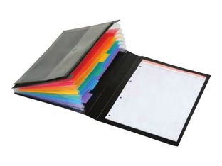 Viquel Rainbow Class MANAGER - archivo de expansión - 6 piezas - para 245 x 330 mm - con pestañas - negro