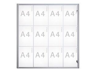 Maul Extraslim - Vitrine 12 A4 (923 x 880 mm)