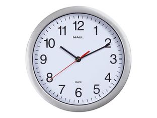 MaulRun - Horloge - mécanisme quartz - 25 cm - blanc argenté