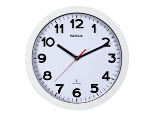 MaulStep - Horloge - mécanisme radio pilotée - 30 cm - blanc