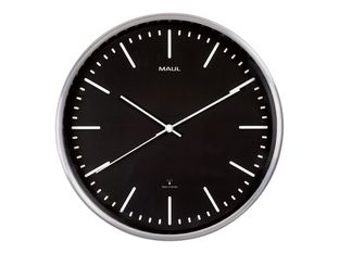 MaulFly - Horloge - mécanisme radio pilotée - 30 cm - noir