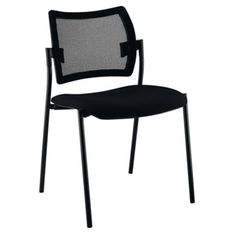 Chaise FRESH - dossier resille et assise noire