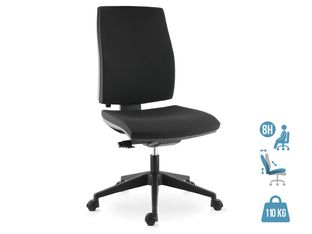 Fauteuil de bureau NOVE - accoudoirs en option - noir