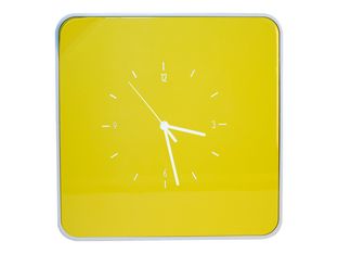 Armoire murale à clés multiBox "Key holder" - Motif horloge - jaune