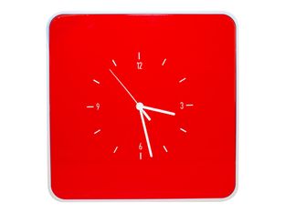 Armoire murale à clés multiBox "Key holder" - Motif horloge - rouge